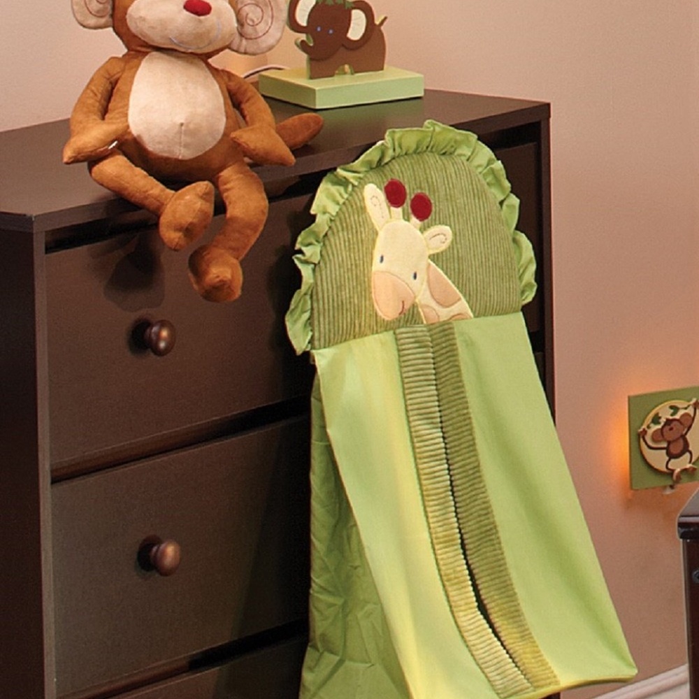 Jungle Babies 6pc. Crib Set by NoJo - Picture 6 of 11